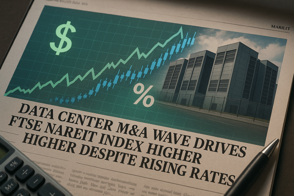 Data Center M&A Wave Drives FTSE Nareit Index Higher Despite Rising Rates