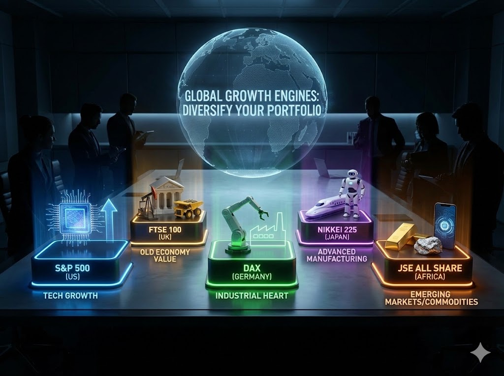 Regional Powerhouses: S&P 500, FTSE 100, DAX, Nikkei